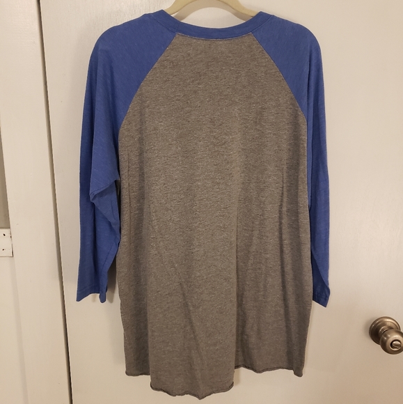 Bride Gray and Blue Baseball Tee - Picture 2 of 4